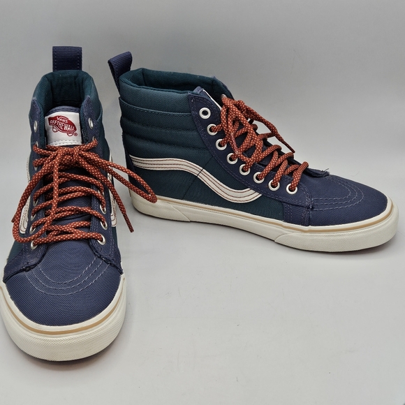 Vans sk8-hi MTE DX colorblock blue green hightop sneakers size 7 in m / 8.5 in w - Picture 15 of 16